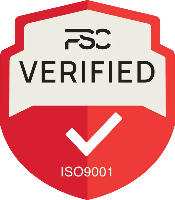 FSC Verified ISO 9001 Quality Management badge