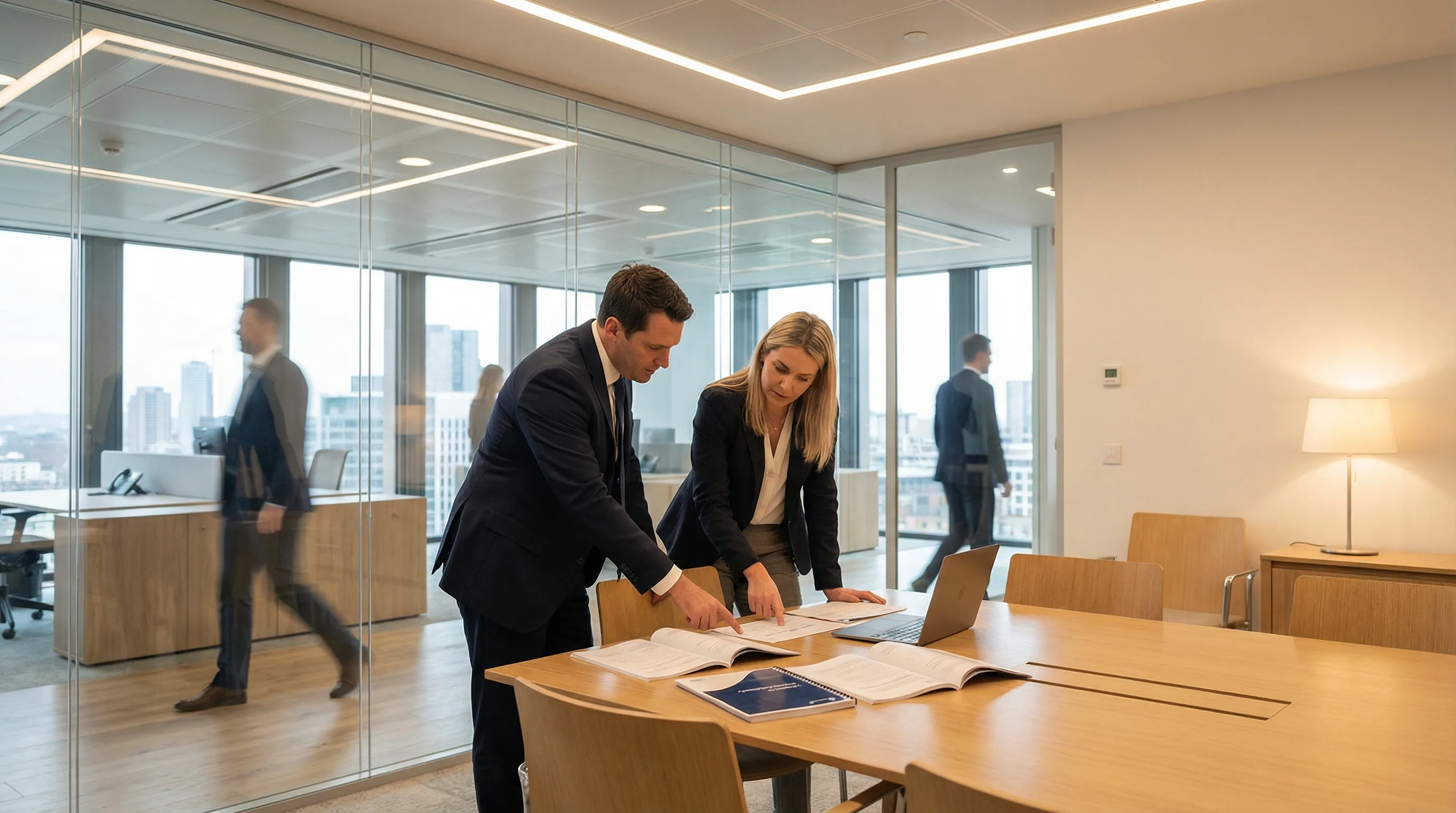 Business professionals in partnership meeting